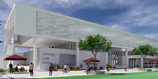 Conceptual rendering of Tech Health Building