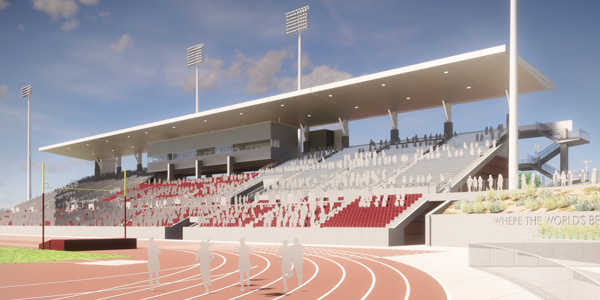 Conceptual rendering of Hilmer Lodge Stadium