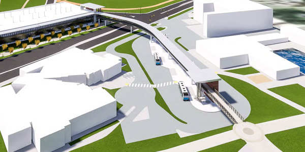 Conceptual rendering of Transit Center