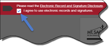 Agree to Sign Electronically